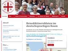 Tablet Screenshot of benediktineroblaten.de